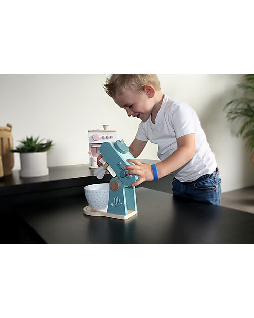 Label Label Wooden Foodprocessor - Green - FSC-certified Beechwood Toy Kitchens