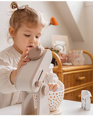 Label Label Wooden Foodprocessor - Nougat - FSC-certified Beechwood Toy Kitchens