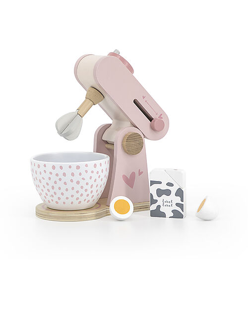 Label Label Wooden Foodprocessor - Pink - FSC-certified Beechwood Toy Kitchens