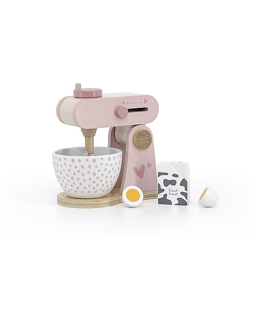 Label Label Wooden Foodprocessor - Pink - FSC-certified Beechwood Toy Kitchens