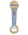 Label Label Wooden Microphone - Blue - FSC Certification Musical Instruments