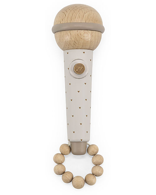 Label Label Wooden Microphone - Nougat - FSC Certification Musical Instruments