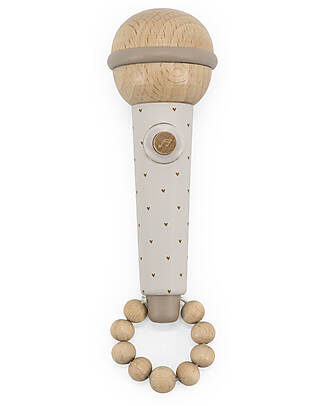 Label Label Wooden Microphone - Nougat - FSC Certification Musical Instruments