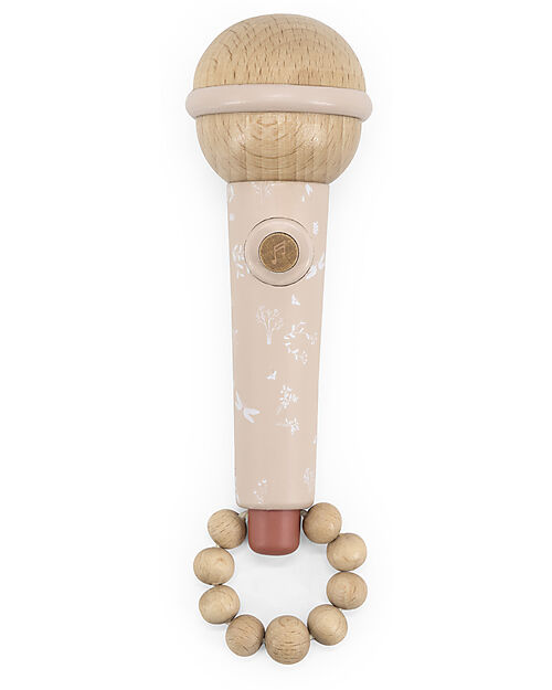 Label Label Wooden Microphone - Pink - FSC Certification Musical Instruments