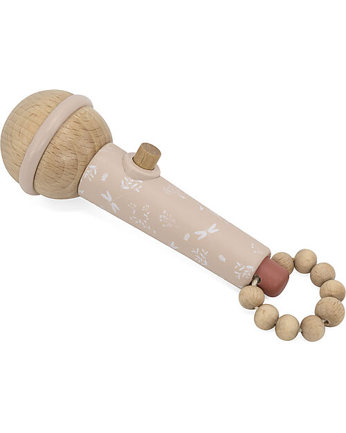 Label Label Wooden Microphone - Pink - FSC Certification Musical Instruments