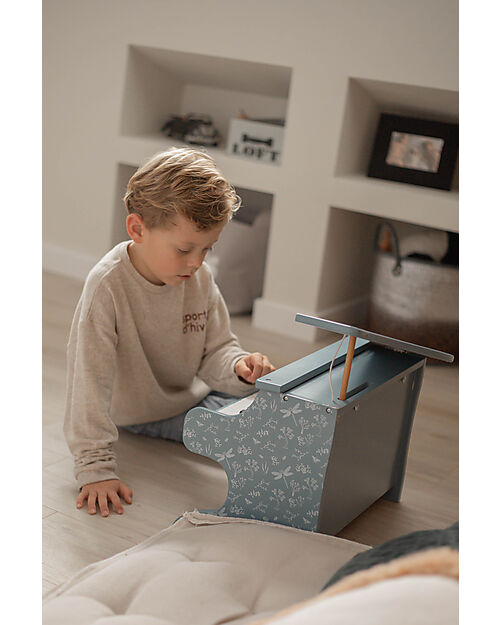 Label Label Wooden Piano - Blue - FSC Certification Musical Instruments