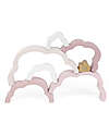 Label Label Wooden Rainbow Puzzle Cloud - Pink - FSC-certified Beechwood Wooden Stacking Toys