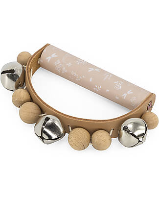 Label Label Wooden Rattle - Pink - FSC Certified Musical Instruments