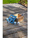 Label Label Wooden Shape Sorting Box - Blue - FSC-certified Beechwood Wooden Stacking Toys