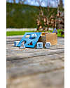 Label Label Wooden Shape Sorting Box - Blue - FSC-certified Beechwood Wooden Stacking Toys