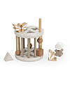 Label Label Wooden Shape Sorting Wheel - Nougat - FSC-certified Beechwood Wooden Stacking Toys