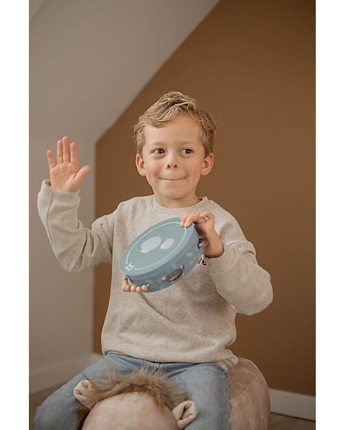 Label Label Wooden Tambourine - Blue - FSC certification Musical Instruments