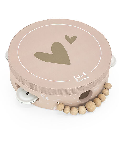 Label Label Wooden Tambourine - Pink - FSC certification Musical Instruments