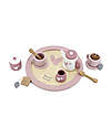 Label Label Wooden Tea Set - Pink - FSC-certified Beechwood Toy Kitchens