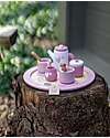 Label Label Wooden Tea Set - Pink - FSC-certified Beechwood Toy Kitchens