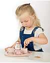 Label Label Wooden Tea Set - Pink - FSC-certified Beechwood Toy Kitchens