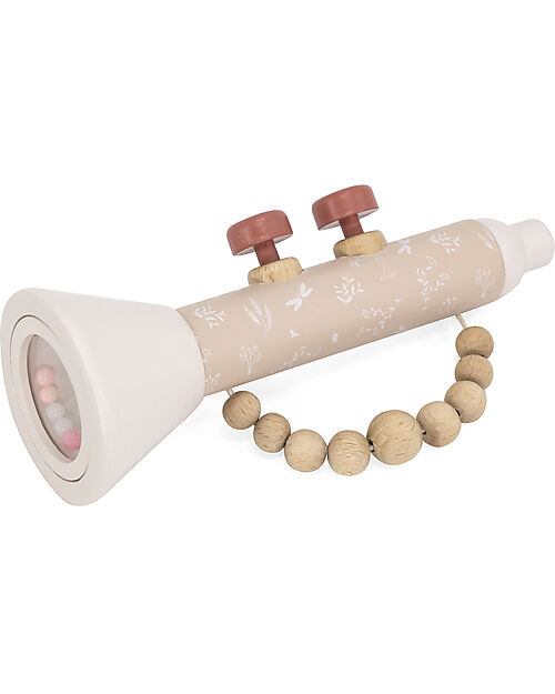 Label Label Wooden Trumpet - Pink - FSC Certificate Musical Instruments