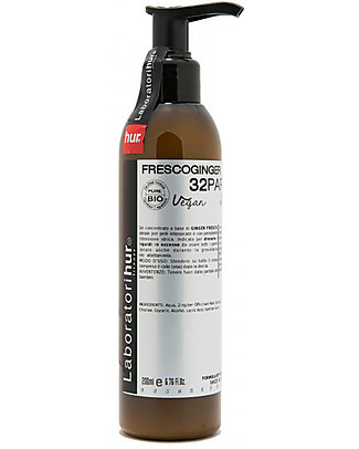 Laboratori Hur Fresh Ginger Cream - Draining - 200ml - 100% Made in Italy Body Lotions And Oils
