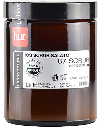 Laboratori Hur Salty Ios Face Scrub - with Mango Butter - 100ml - 100% Made in Italy Face Creams