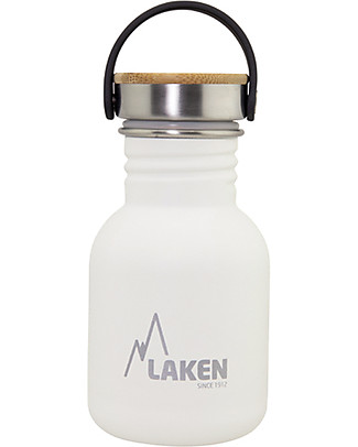 Laken Stainless Steel Bottle, 350 ml - White Thermos Bottles