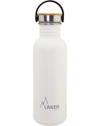 Laken Stainless Steel Bottle, 750 ml - White Thermos Bottles