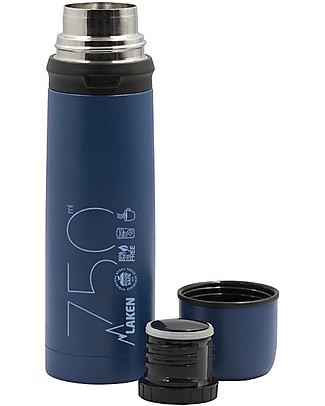 Laken Stainless Steel Thermo Flask for Liquids, 750 ml - Blue Metal Bottles