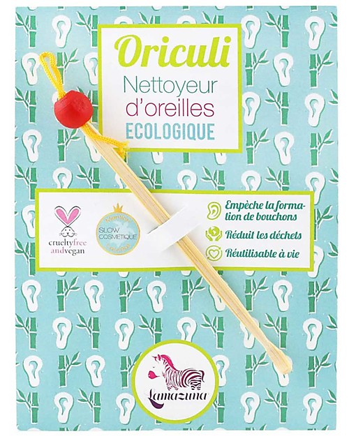Lamazuna Oriculi, Reusable and Eco Ears Cleaner - 100% Bamboo Kit Toilette Baby