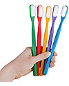 Lamazuna Toothbrush in Bioplastic with Interchangeable Head, Blue - Souple Bristles Toothbrush