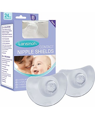 Lansinoh Contact Nipple Shields With Protective Case Size 2