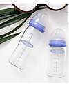 Lansinoh Glass Baby Bottle - Natural Wave Teat - 160 ml - From Birth - BPA and BPS free Baby Bottles