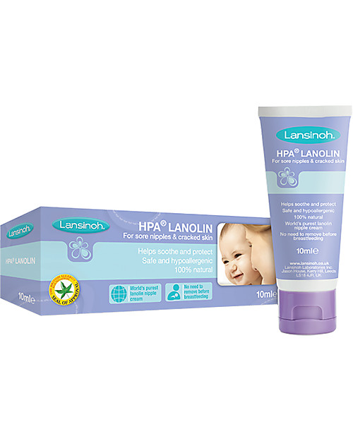 Lansinoh Lanolin Cream for Sore Nipples - 10ml - 100% Natural woman