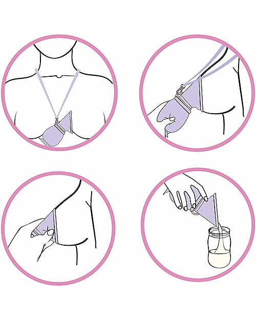 Lansinoh Manual Breast Pump for Breast Milk - Care - 100 ml - Cap Included - BPA or BPS Free Manual Breast Pumps