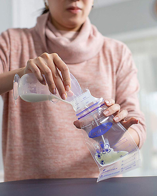 Lansinoh Manual Breast Pump for Breast Milk - Care - 100 ml - Cap Included - BPA or BPS Free Manual Breast Pumps