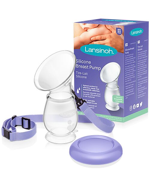 Lansinoh Manual Breast Pump for Breast Milk - Pump - 100 ml - Cap Included - BPA or BPS Free Manual Breast Pumps
