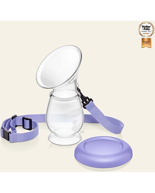 Lansinoh Manual Breast Pump for Breast Milk - Pump - 100 ml - Cap Included - BPA or BPS Free Manual Breast Pumps