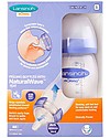 Lansinoh Pack of 2 Bottles - Natural Wave Teat - 240 ml - From Birth - BPA and BPS free Baby Bottles