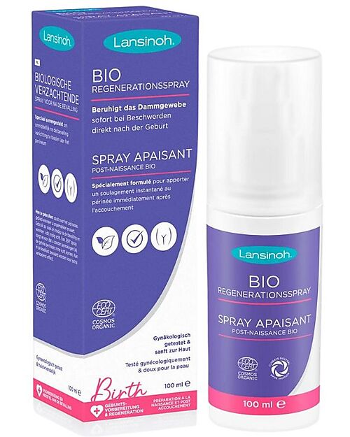 Lansinoh Post-Birth Relief Spray - 100 ml - 100% Natural Certified Organic Body Lotions And Oils