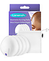 Lansinoh Washable Breast Pads - 4 Pieces - Anatomical Shape - Non-Slip Edges Breast Pads