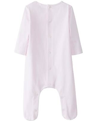 Laranjinha Babygrow with Embroidery - Classic Pink - Elasticated Cotton Babygrows