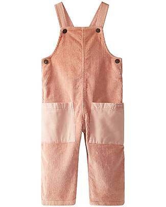 Laranjinha Cotton Dungarees - Old Pink - Large Front Pockets Dungarees