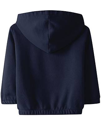 Laranjinha Fleece Jacket with Buttons - Navy - 100% Cotton Cardigans