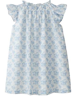 Laranjinha Floral Dress with Frills - Stone - 100% Cotton Dresses_