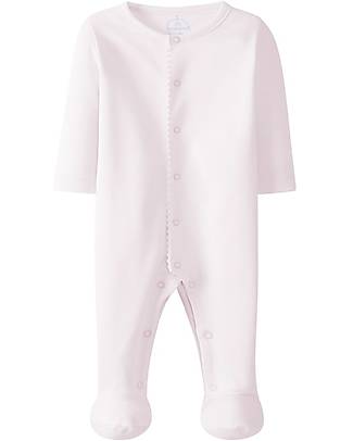 Laranjinha Footie - Classic Pink - 100% Antibacterial Cotton Babygrows