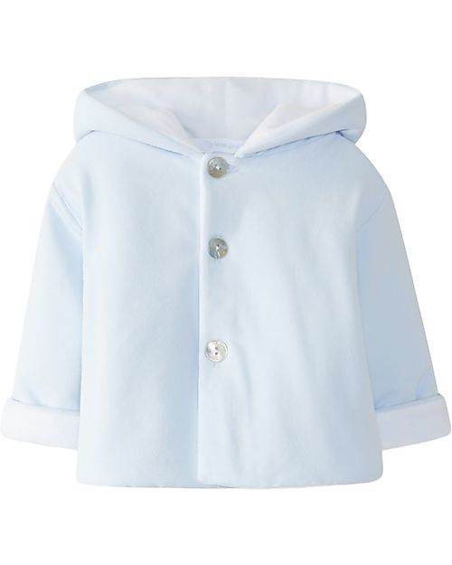 Laranjinha Hooded Jacket - Classic Blue - Soft and Warm! Jackets