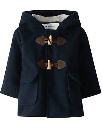 Laranjinha Hooded Overcoat - Navy Blue - Soft Winter Cuddle! Coats