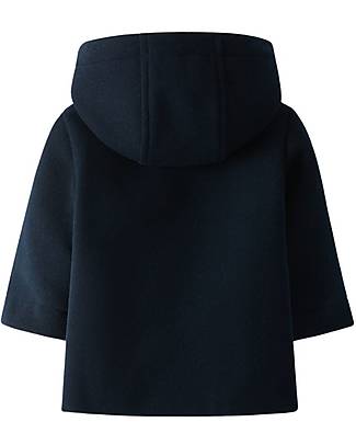 Laranjinha Hooded Overcoat - Navy Blue - Soft Winter Cuddle! Coats
