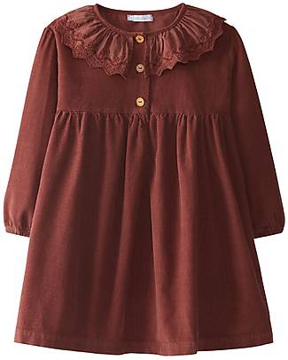 Laranjinha Long Sleeves Dress - Bordeaux - 100% Cotton Dresses_