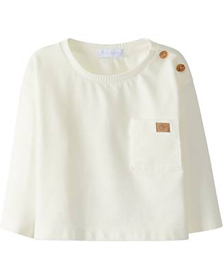 Laranjinha Long Sleeves Shirt - Cream - 100% Cotton Long Sleeves Tops