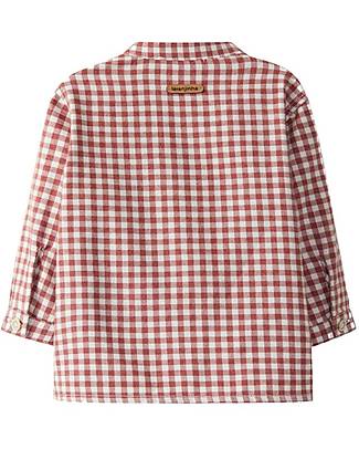 Laranjinha Long Sleeves Shirt - Red - 100% Cotton Shirts And Blouses