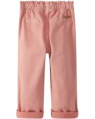 Laranjinha Long Trousers - Old Pink - 100% Cotton - Lace at the Waist Trousers